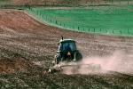 Tractor and Plow, Plowing, Farmer, Dust, Field, Dirt, soil, FMNV02P08_13