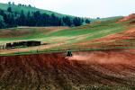 Tractor and Plow, Plowing, Farmer, Dust, Field, Dirt, soil, FMNV02P08_14