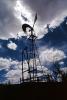 Eclipse Windmill, Irrigation, mechanical power, pump, cumulus clouds, FMNV02P08_17