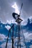 Eclipse Windmill, Irrigation, mechanical power, pump, cumulus clouds, FMNV02P09_01.0839