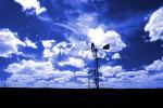Eclipse Windmill, Irrigation, mechanical power, pump, cumulus clouds, FMNV02P09_02B