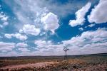 Eclipse Windmill, Irrigation, mechanical power, pump, cumulus clouds, Dirt, soil, FMNV02P09_03.0839