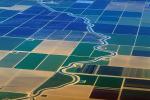 Canal, Aqueduct, Central California, Fields, patchwork, checkerboard patterns, farmfields, water, irrigation, FMNV02P14_06B.0949