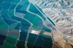 Canal, Aqueduct, Central California, Interstate Highway I-5, Fields, patchwork, checkerboard patterns, farmfields, FMNV02P15_13.0381