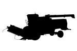Wheat Mechanized Combine silhouette, logo, John Deere Turbo 6622 Combine, shape, swather, windrower, FMNV04P06_09M
