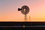 Eclipse Windmill, Irrigation, mechanical power, pump, sunset