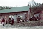 Old Tractor, Barn, men, 1940s, FMNV05P04_14
