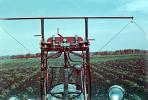 pov from tractor, Pesticide applications, 1940s, Herbicide, Insecticide, FMNV05P04_19