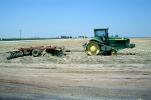Harrow Disc Plow, John Deere Tractor 8400T, Rotary Plow, rusting Silo
