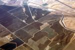 Farm Fields, Aqueduct, Pete Miller Road, near Gustine, Interstate Highway I-5, California, patchwork, checkerboard patterns, farmfields, FMNV08P04_15