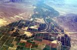 Canal, Aqueduct, Central California, patchwork, checkerboard patterns, farmfields, FMNV08P08_15