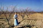 Girl in an Orchard Field, Springtime, 1940s, FMNV08P11_10