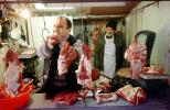 Butcher, red meat, steaks, Baku Azerbaijan, FPMV01P10_16