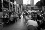 Sidewalk Cafe, North-Beach, San Francisco, FRBD01_248BW