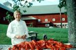 Chef, Lobster Buffett, Burklyn Hall Burke, Vermont, Burklyn Hall, Burke, 28 July 1978, FRBV01P03_09