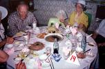 Party Table Setting, cake, hat,  Gulangyu Island, 22 September 1984, FRBV01P08_18