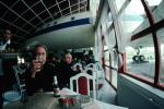 My buddy Don, eating to the bone, HA-MOI, Malev Il-18D, Elvis Park restaurant in Abda, near Gyor, FRBV04P01_12