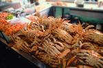 Cooked Dungeness Crabs, steamed, seafood, shellfish, lobster