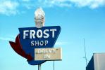 Frost Shop, Drive-In, Ice Cream Cone, Signage, FRBV06P07_15