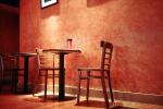 Two Chairs and a Table, wall