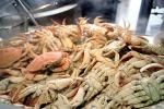 Cooked Dungeness Crabs, steamed, seafood, shellfish, Fishermans Wharf, Scale