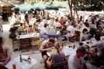 Outdoor Cafe, people, crowded, Miami Beach, Florida