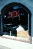 Open neon sign, arch, window, Nashville, Tennessee, FRBV07P14_03