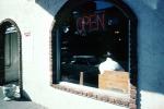 Open neon sign, arch, window, Nashville, Tennessee, FRBV07P14_04