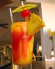 Pineapple Smoothie, Fruit Drink, umbrella, full glass, FTBD01_013