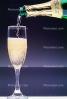 pouring, sparkling, liquid, foam, bubbles, champagne, bottle, glass, FTBV01P01_02