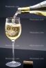 White Wine, bottle, glass, pouring, cork, pour, bubbles, FTBV01P02_09