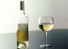 White wine, glass, full glass, Bottle