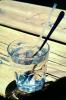 Glass of Water, straw, spoon, shadow, FTBV02P04_13