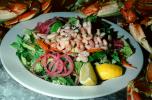 Shrimp Salad, Lemon Wedges, Lettuce
