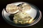 Scrambled Eggs, English Muffin, toast, butter, FTCV01P11_04