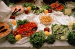 Raw Vegetables, tomatoes, cucumber, croutons, condiments, FTCV01P14_12