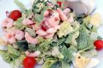 shrimp salad, thousand island dressing, romaine lettuce, boiled egg, radish, FTCV02P03_10