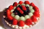 Fruit Pie, Strawberries, melon, Cherry