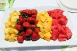 Melons, Strawberries, Pineapple, texture, background, FTFD01_074