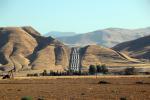 Water Pipelines, hill, mountain, Chrisman Pumping Plant at the Grapevine, California Aqueduct, FWPD01_007