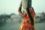 pail, bucket, Woman, Refugee Camp, Somalia, FWWV01P06_16