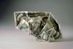 Crumpled One Thousand dollar bill, One Thousand dollar bill, Paper Money, Cash, GCMV01P05_09