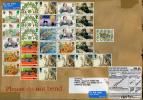 Large Envelope with Stamps, from England to the USA, Air Mail