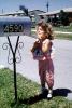 4590, Little Girl mailing letter, mailbox, mail box, May 1962, 1960s