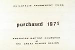 Philatelic Endowment Fund, Purchased 1974, 1970s