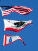 USA Flag, California State Flag, Lighthouse Flag, Fifty State Flags, GFLD01_006