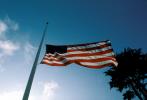 Half Mast, Star Spangled Banner, Old Glory, USA Flag, United States of America, GFLV011P04_10