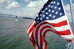 Old Glory, USA, United States of America, San Francisco Oakland Bay Bridge, Star Spangled Banner