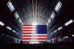 Moffett Field Airship Hangar, Old Glory, USA, United States of America, Star Spangled Banner, GFLV01P01_18