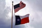 Old Glory, USA, United States of America, Texas State Flag, Fifty State Flags, GFLV01P10_19